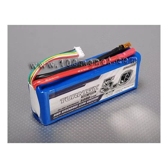 Аккумулятор 14.8V 5000mAh 4S 30C Lipo Pack (Turnigy, HO5000.4S.30) фото 1