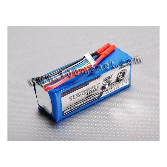 Аккумулятор 22.2V 5000mAh 6S 25C Lipo Pack (Turnigy, HO5000.6S.25) фото 1