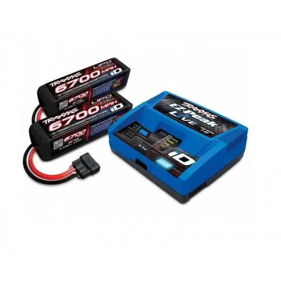 Комплект Traxxas EZ-Peak Live 100-240 В 12 А 100 Вт 2971 +  2 шт LiPO 14,8 В 6700 мAh 4S 25C 2890X (2993) фото 3