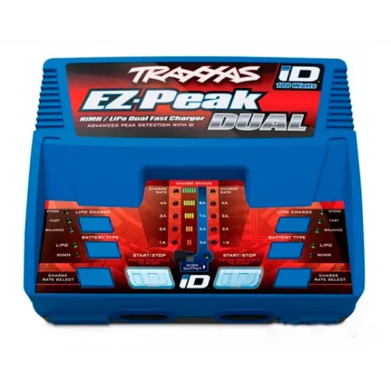 Комплект Traxxas EZ-Peak Dual 100-240 В 8 А 100 Вт 2972 + 2 шт LiPO 11,1 В 5000 мАч 3S 25C 2872X фото 2