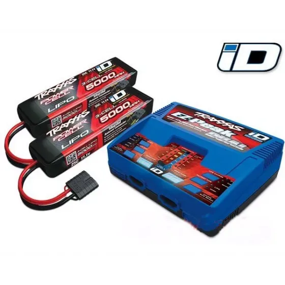 Комплект Traxxas EZ-Peak Dual 100-240 В 8 А 100 Вт 2972 + 2 шт LiPO 11,1 В 5000 мАч 3S 25C 2872X фото 1
