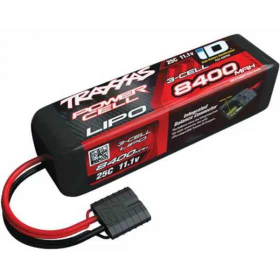 Аккумулятор TRAXXAS 11.1v 8400mAh iD Plug LiPo Battery 25C 3-Cell фото 1