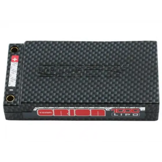 Аккумулятор Team Orion 3,7В(1s) 7200mAh Tubes plug LiPo 100C Carbon Pro Team Hard Case фото 1