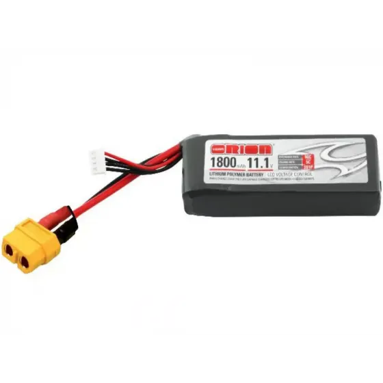 Аккумулятор Team Orion 11,1В(3S) 1800mah XT60 plug Li-Po 50C SoftCase with LED charge status фото 1