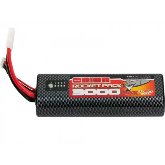 Аккумулятор Team Orion 7.4 В 3000mAh Tamiya plug LiPo 55C Rocket Pack V-Max Round фото 1