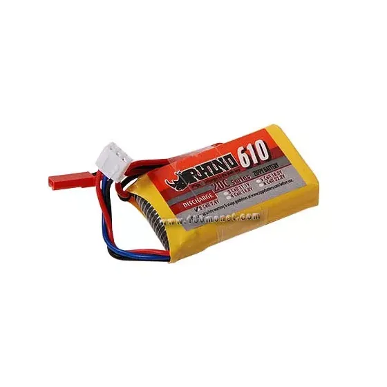 Аккумулятор 7.4V 610mAh 20C Lipoly Pack (Rhino, R610-20-2) фото 1