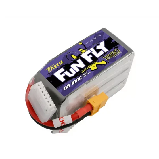 Аккумулятор Tattu FunFly LiPO 22,2В 1550мАч 6S 100C XT60 фото 1