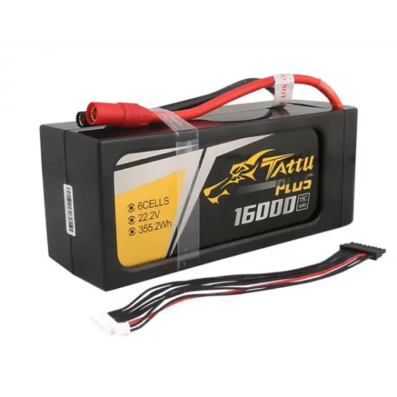 Аккумулятор Tattu LiPO 22,2 В 16000 мАч 6S 15C (TA-PLUS-15C-16000-6S1P) фото 3