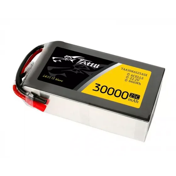 Аккумулятор Tattu LiPO 22,2В 30000мАч 6S 25C AS150+XT150 фото 2