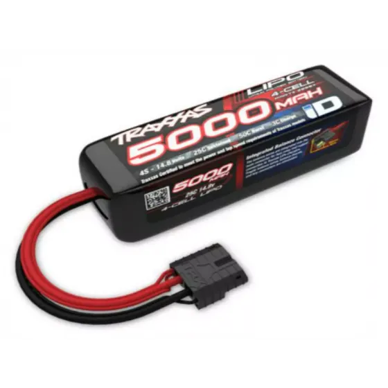 Аккумулятор TRAXXAS 14.8v 5000mAh TRX plug LiPo Battery 25C 4-Cell фото 1