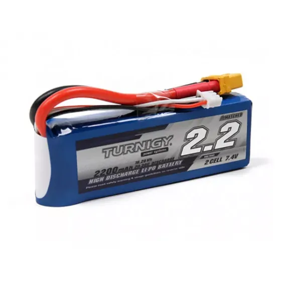 Аккумулятор 7.4V 2200mAh 2S 20C Turnigy Lipo Pack w/XT60U фото 1