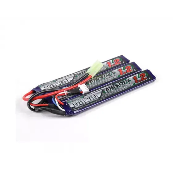 Аккумулятор Turnigy 11.1V 1200mah 3S 15-25C Lipo AIRSOFT Nunchuck Pack для страйкбола фото 1