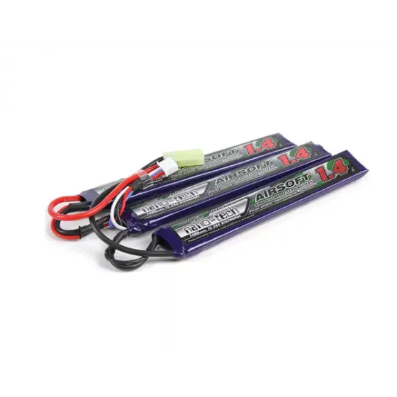 Аккумулятор Turnigy 11.1V 1400mah 3S 15-25C Turnigy Lipo AIRSOFT Nunchuck Pack для страйкбола фото 1