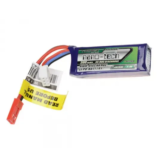 Аккумулятор Turnigy nano-tech Lipo Pack 7.4V 300mah 2S 45~90C фото 1