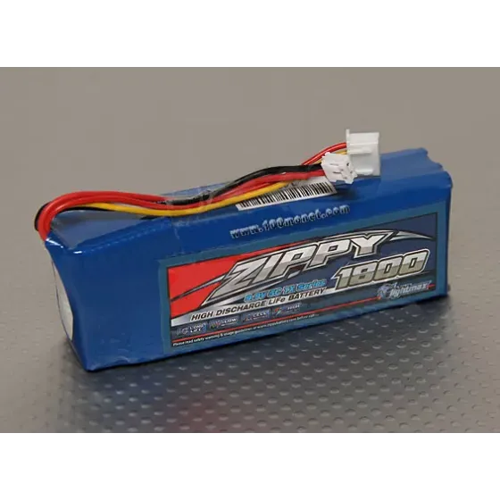 Аккумулятор 9.9V 1800mAh 5C LiFePo4 TX Pack (Flightmax, Z18002S-5F) фото 1