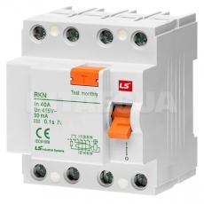 Устройство защитного отключения 40А 6 кА 30мА 4P RKN LS Electric (062400438B) фото