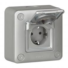 Металлическая розетка для скрытого монтажа Legrand Green'up Access (077856) фото