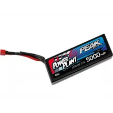 Аккумулятор Peak Racing Power Plant Lipo 5000mah 7.4 V Deans Plug 45C (Black case) 12AWG фото