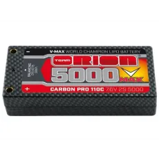 Аккумулятор Team Orion 7.4 В 5000mah Tubes plug LiPo 110C Carbon Pro V-Max 2S Shorty Pack фото