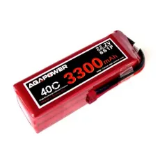 Аккумулятор AGA POWER Li-Po 3300mAh 22.2V 6S 40C Softcase фото