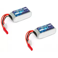 Аккумулятор Fullymax 7.4V 350mAh Li-Po 2S 25C JST (2 шт.) фото