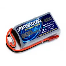 Аккумулятор Fullymax 7.4V 800mAh Li-Po 2S 20C JST фото