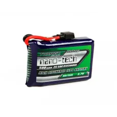 Аккумулятор Turnigy 3.7V 500mAh 1S 25~50C Lipo, nano-tech (Losi Mini Compatible) фото