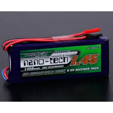 Аккумулятор Turnigy 6.6V 1450mAh 2S1P 20~40C LiFePo4, nano-tech, для приемника фото