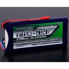 Аккумулятор Turnigy 6.6V 2100mAh 2S1P 20-40C LiFePo4, nano-tech, для приемника фото