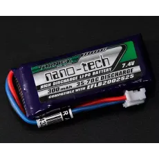 Аккумулятор Turnigy 7.4V 300mah 2S 35~70C Lipo, nano-tech (E-flite EFLB2002S25 micro series compatible) фото