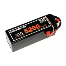 Аккумулятор AGA POWER Li-Po 5200mAh 14.8V 4S1P 60C Hardcase 48x47x138мм T-Plug фото