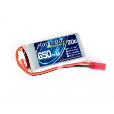 Аккумулятор Fullymax 7.4V 650mAh Li-Po 2S 20C JST фото