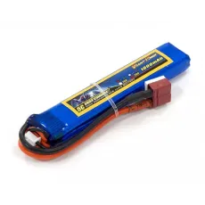 Аккумулятор для страйкбола Dinogy Li-Pol 7.4V 2S 1000mAh 25C 11.5х20х103мм T-Plug фото