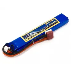 Аккумулятор для страйкбола Dinogy Li-Pol 7.4V 2S 1300mAh 25C 12.5х21х130мм T-Plug фото