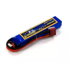 Аккумулятор для страйкбола Dinogy Li-Pol 7.4V 2S 1300mAh 25C 16х20х103мм T-Plug фото