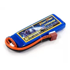 Аккумулятор для страйкбола Dinogy Li-Pol 7.4V 2S 2200mAh 25C 16х33х102мм T-Plug фото