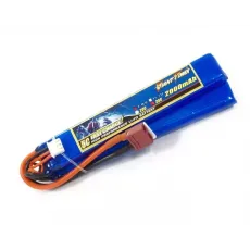 Аккумулятор для страйкбола Dinogy Li-Pol 7.4V 2S 2000mAh 25C 2 лепестка 10.5х21х126мм T-Plug фото