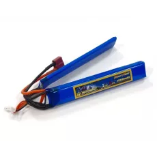 Аккумулятор для страйкбола Dinogy Li-Pol 11.1V 3S 1300mAh 25C 2 лепестка 12.5х21х130мм T-Plug фото