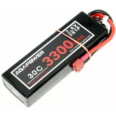Аккумулятор Li-Po Aga Power Hardcase 7,4V 2S1P T-Plug (3300 mAh 30C) (AGA30-3300-2S-H) фото