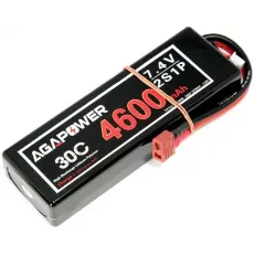 Аккумулятор Li-Po Aga Power Hardcase 7,4V 2S1P T-Plug (4600 mAh 30C) (AGA30-4600-2S-H) фото