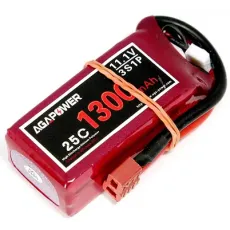 Аккумулятор Li-Po Aga Power Softcase T-Plug 11,1V 3S (1300 mAh 25C) (AGA25-1300-3S-S) фото