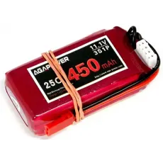 Аккумулятор Li-Po Aga Power Softcase JST 11,1V 3S (450 mAh 25C) (AGA25-450-3S-S) фото