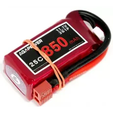 Аккумулятор Li-Po Aga Power Softcase T-Plug 11,1V 3S (850 mAh 25C) (AGA25-850-3S-S2) фото