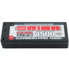 Аккумулятор Team Orion 7,4В(2s) 4500mAh Tubes-plug LiPo 100C Hard Case Carbon Pro фото
