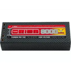 Аккумулятор Team Orion Carbon Pro V-Max 7.4 В 8000mah Tubes Plug LiPo 110C 2S Tubes фото