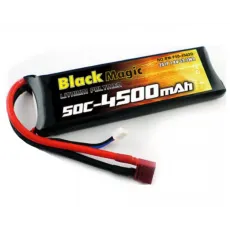 Аккумулятор Black Magic 7,4В(2S) 4500mAh Deans plug LiPo 50C фото