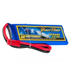 Аккумулятор Giant Power Li-Pol 850mAh 3.7V 1S 35C 7x30x52мм JST фото