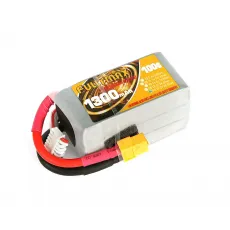 Аккумулятор Fullymax 22.2V 1300mAh Li-Po 6S 100C XT60 (FPV Drone) фото
