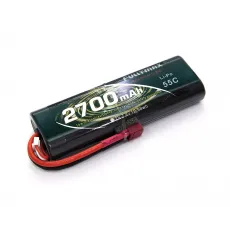 Аккумулятор Fullymax 7.4V 2700mAh Li-Po 2S1P 55C, T-plug HardCase фото