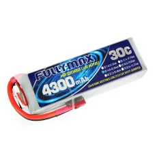 Аккумулятор Fullymax 14.8V 4300mAh Li-Po 4S 30C T-plug фото